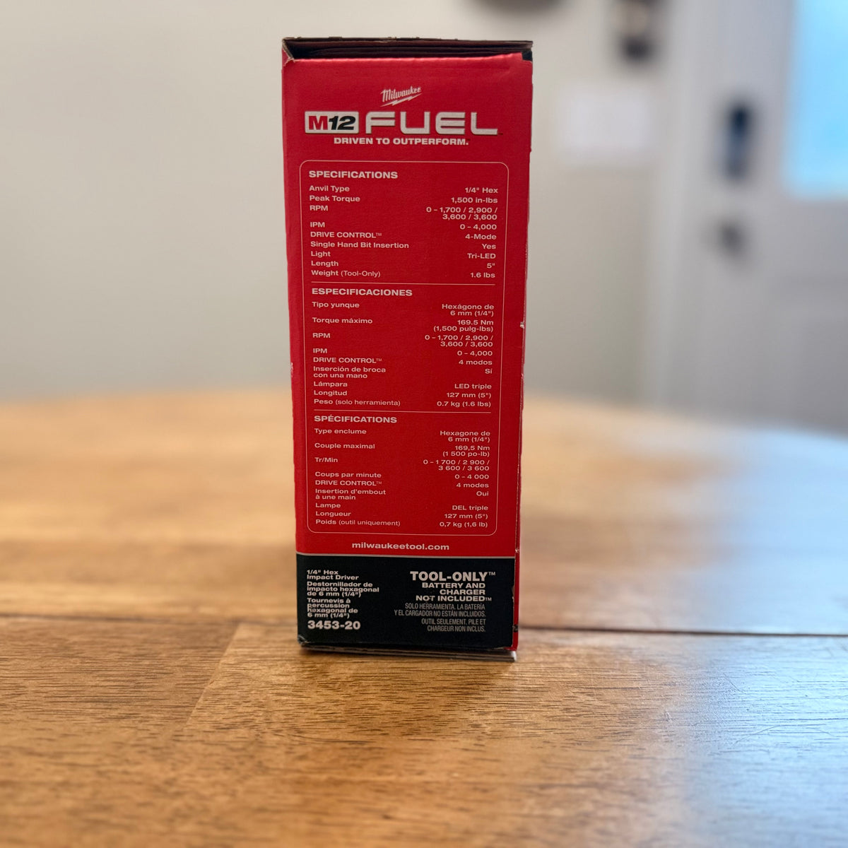 Milwaukee 3453-20 M12 FUEL 1/4” Hex Impact Driver – BRAND NEW