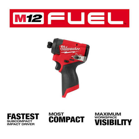 Milwaukee 3453-20 M12 FUEL 1/4” Hex Impact Driver – BRAND NEW